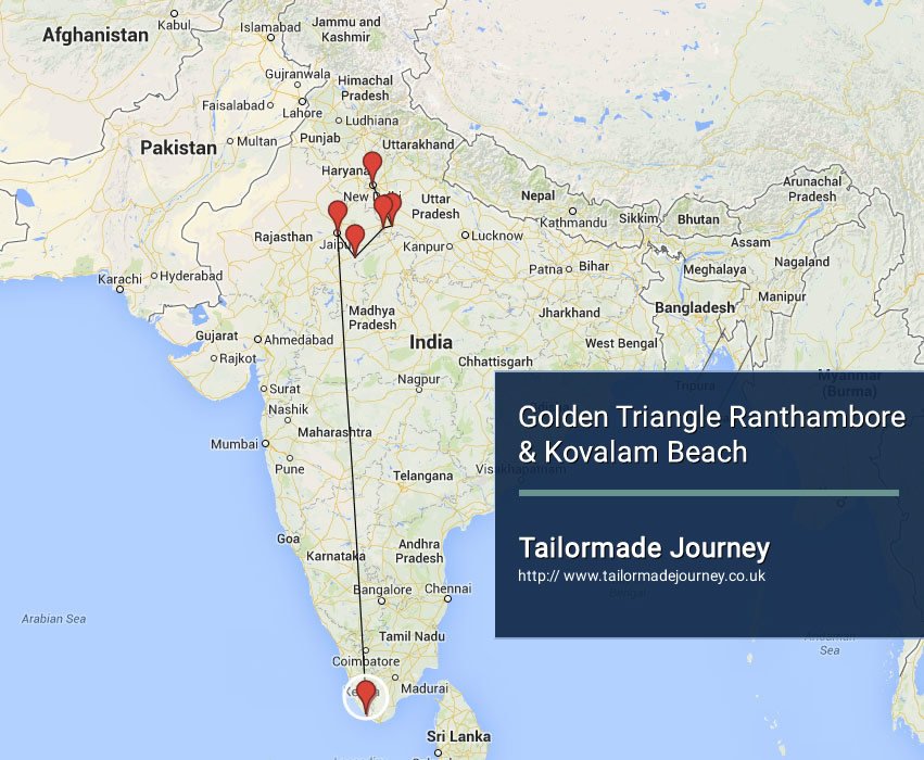 Golden Triangle Ranthambore & Kovalam beach – TJ – IN – NI 16